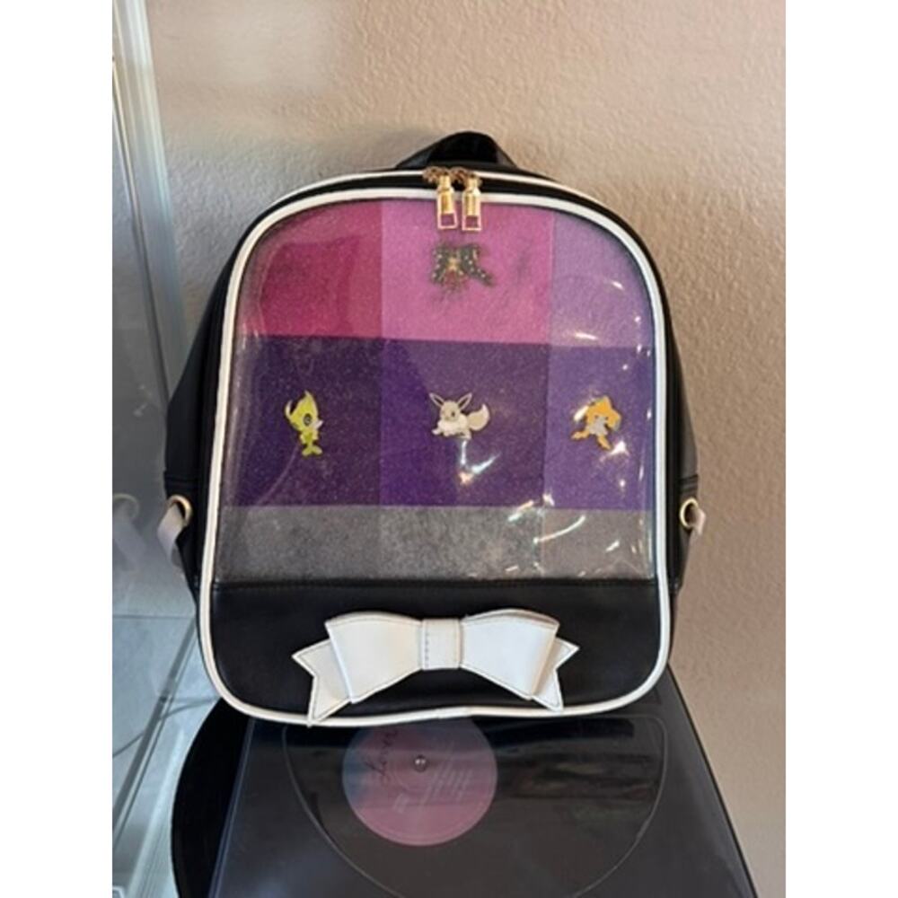 SteamedBunIta display Backpack 4 Pokémon Collector Pins 2side Custom DIY Insert